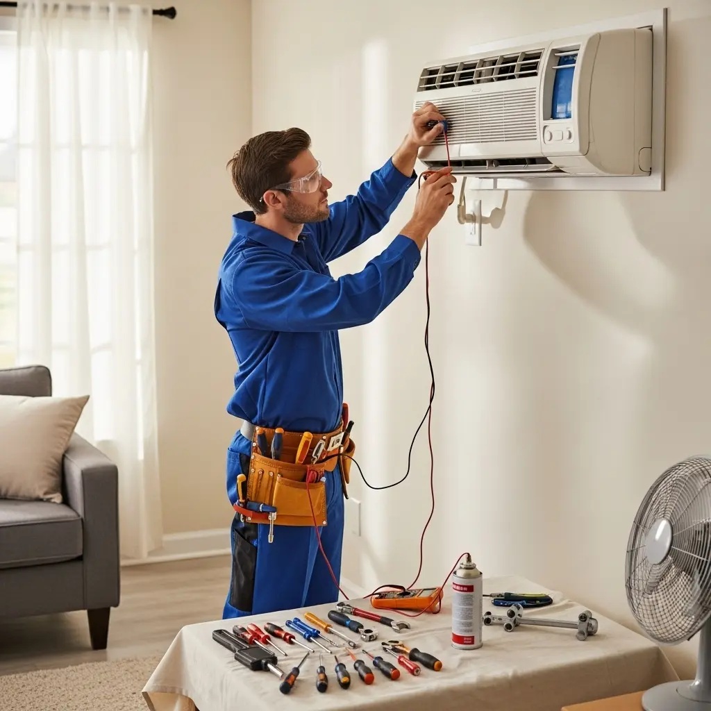 Altındağ Termoteknik Termoteknik klima gaz dolumu ve bakım – Enerji verimliliği artırıldı. - Teknik servis örneği